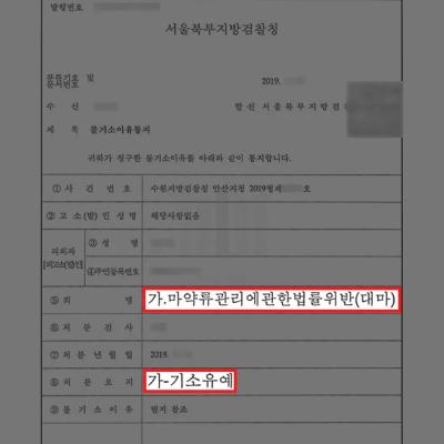 대마 밀수입 처벌 위기, 대마오일 카트리지 8개 반입에도 기소유예